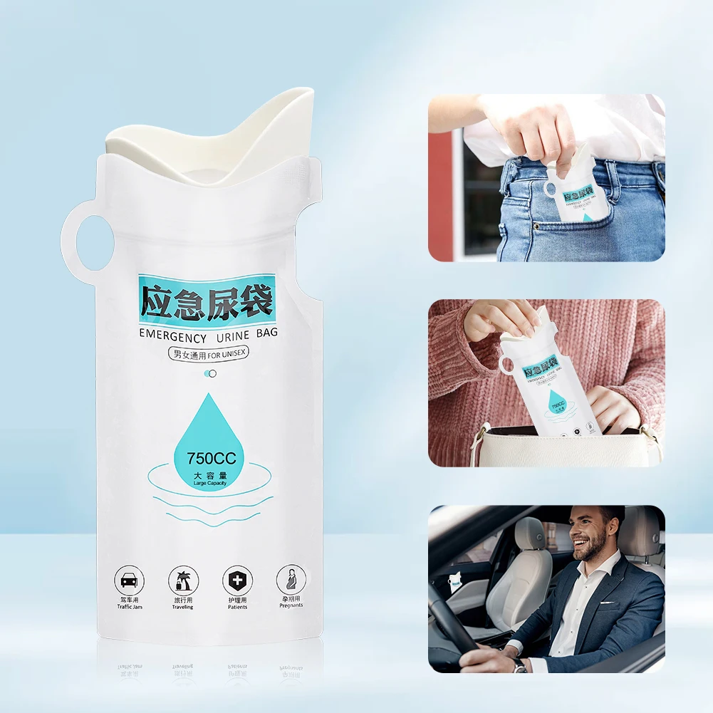 

Одноразовые мешки для аварийного мочеиспускания на открытом воздухе, подходящие для кемпинга, пеших прогулок, путешествий и экстренной ситуации