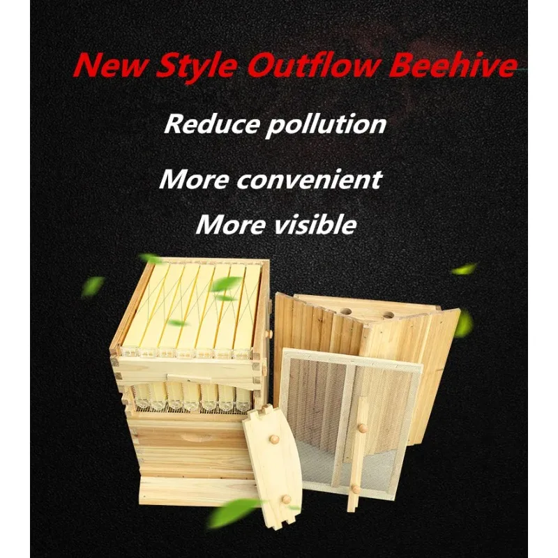 Automatic Beehive With 7 Pieces Frames Plastic Honey Outflow Beehive For Beekeeping Equipment