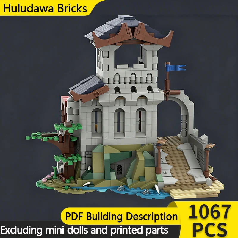 

Medieval Castle Model MOC Building Bricks Fortress Outpost Station Modular Technology Children Holiday Gifts Assemble Toys Suit