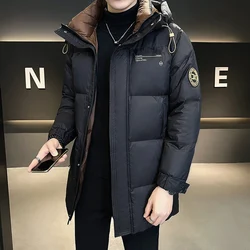 Piumino da uomo abbigliamento firmato uomo 2024 inverno nuovo cappotto invernale Casual addensato con cappuccio abbigliamento di protezione dal freddo di lusso