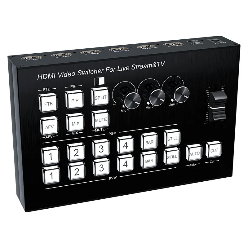 Live Streaming Video Cast Switching Replay Controller Type-C Capture Mix hdmi Broadcast Switcher Video Splitters Converters
