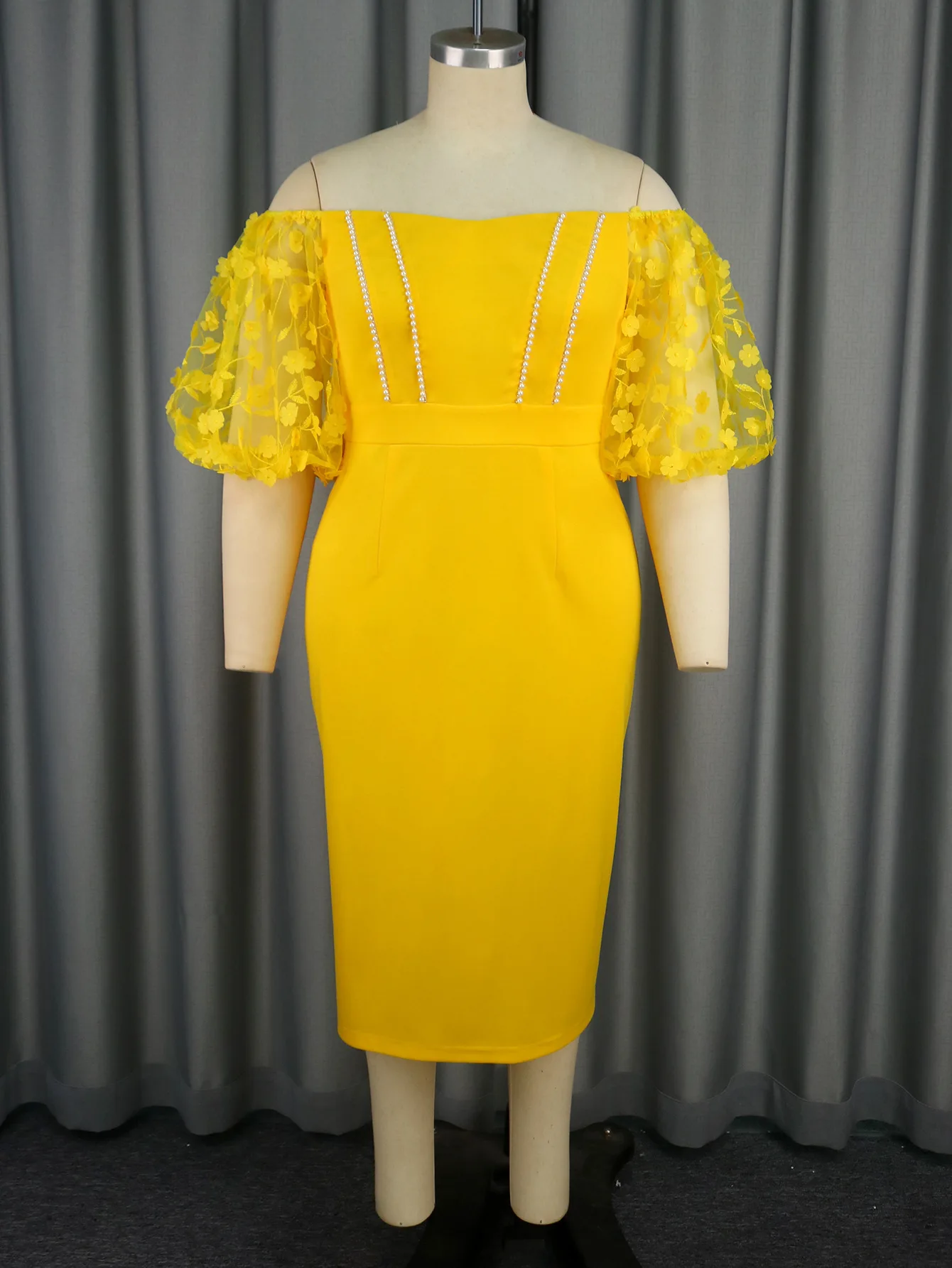 Am041242sexy sem alças pura lanterna manga vestido moda festa cocktail frisado deslizamento vestido 2025 vestido de verão robe feminino