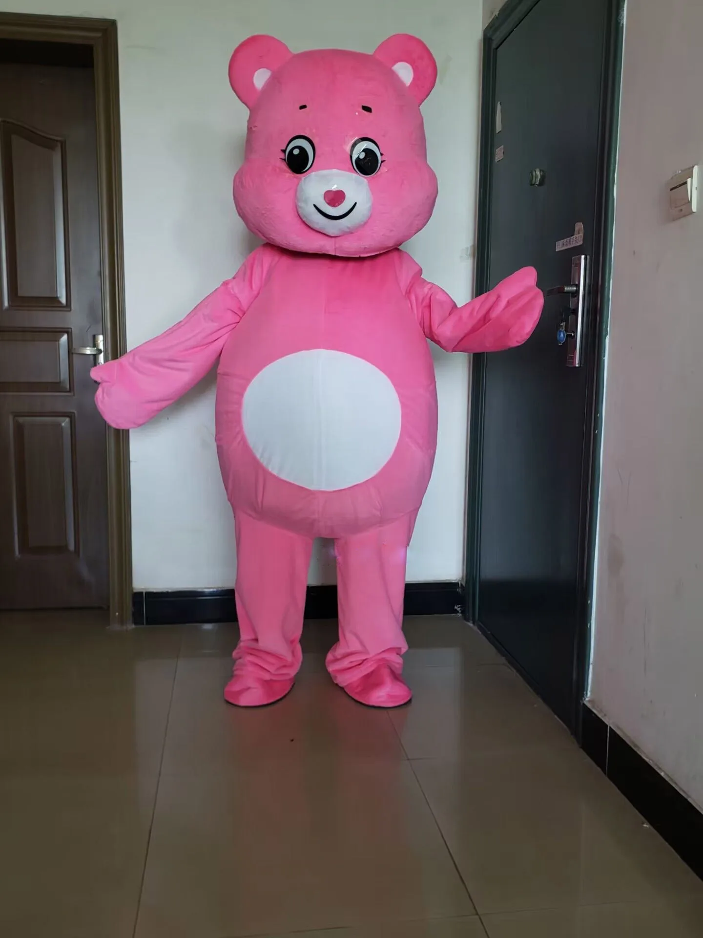 Schattige regenboog beer mascotte kostuum volwassen anime cartoon liefde beer cosplay kostuums carnaval feest verjaardag karakter halloween outfits