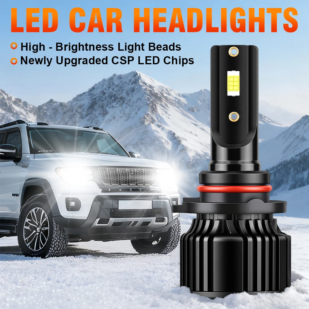 

2 шт. 9005 9006 светодиодные противотуманные фары 6000K белый комплект для переоборудования 20000LM супер яркие автомобильные лампы 3570 CSP