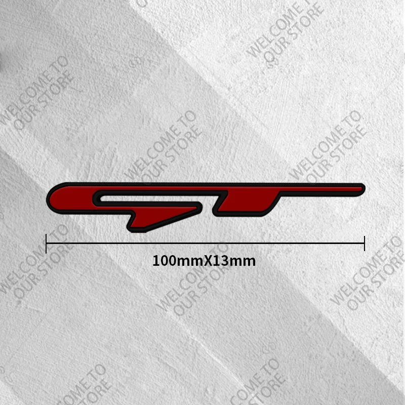 3D Metal GT Car Logo Front Grill Emblem Decor Rear Trunk Sticker For K5 K3 Optima Stonic Rio Sportage Stinger Sorento Kona Ceed