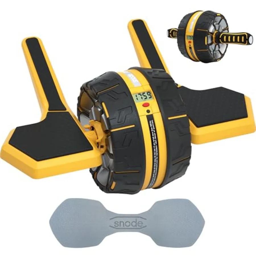 

Ab Roller Wheel with Elbow Support for Core Workout Spring Steel Sheet 3 Resistance Levels Dual Mode Automatic Rebound System B