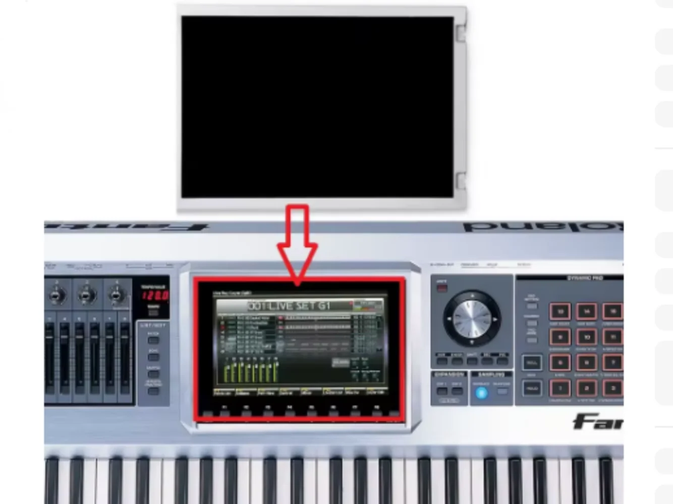 LCD per riparazione schermo ROLAND FANTOM G6 G7 G8