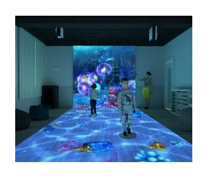 L Shape Projection Screen Interactive Wall/floor Games Sensor Wall Mutiplayer Interactive Projection For Showrooms/exhbition