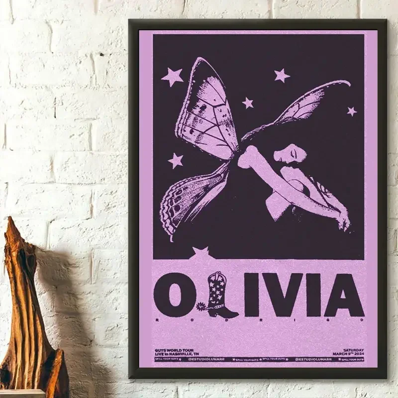 Classic Vintage , Purple Olivia Commission, Wall Art, HD Canvas Printed Poster, Home Living Room Bedroom Decoration