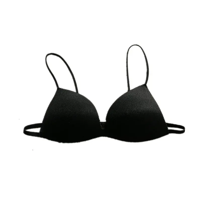 Women Bra Seamless Underwear Women Ultra-thin Thin Shoulder Strap Girls Backless Bras Push Up One Piece Bra Lingerie