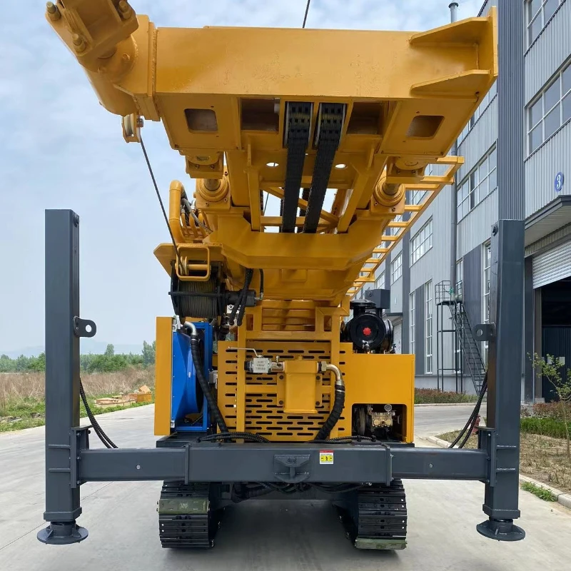 Fully Hydraulic Core Drilling Rig Crawler Mounted Sampling Drill Rig 180m Hydraulic Exploration Core Drilling Rig for Djibouti