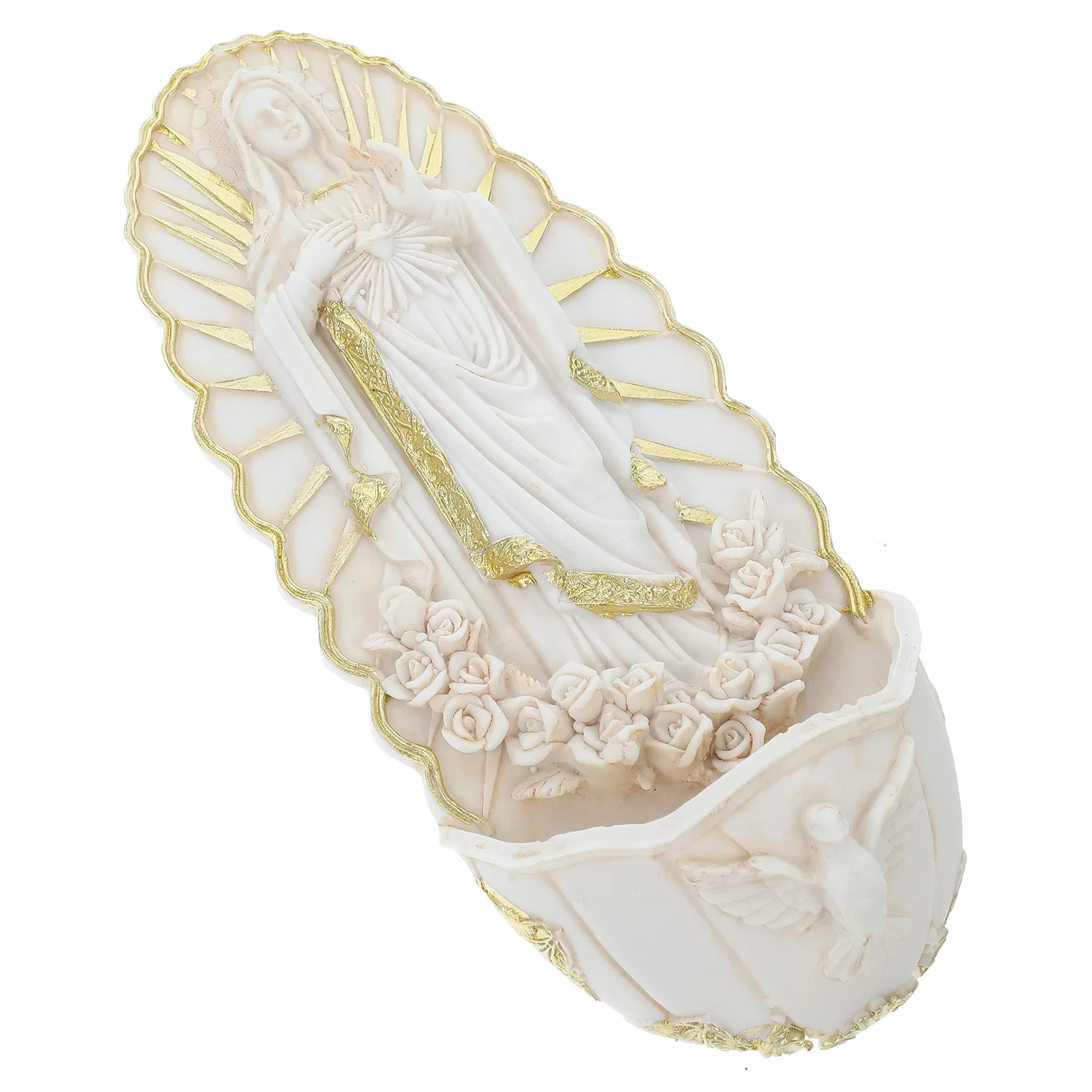 

Wall Hanging Holy Water Font Resin Catholic Decor Faith Blessings Religious Setting Gift Holy Water Font Religious Medal Gifts