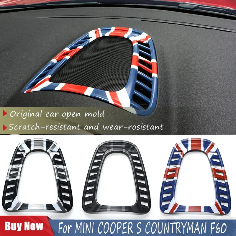 The Black Flag For Mini Cooper JCW Countryman F60 Car Air Conditioning Outlet Decoration Sticker Cover Auto-Styling Accessories