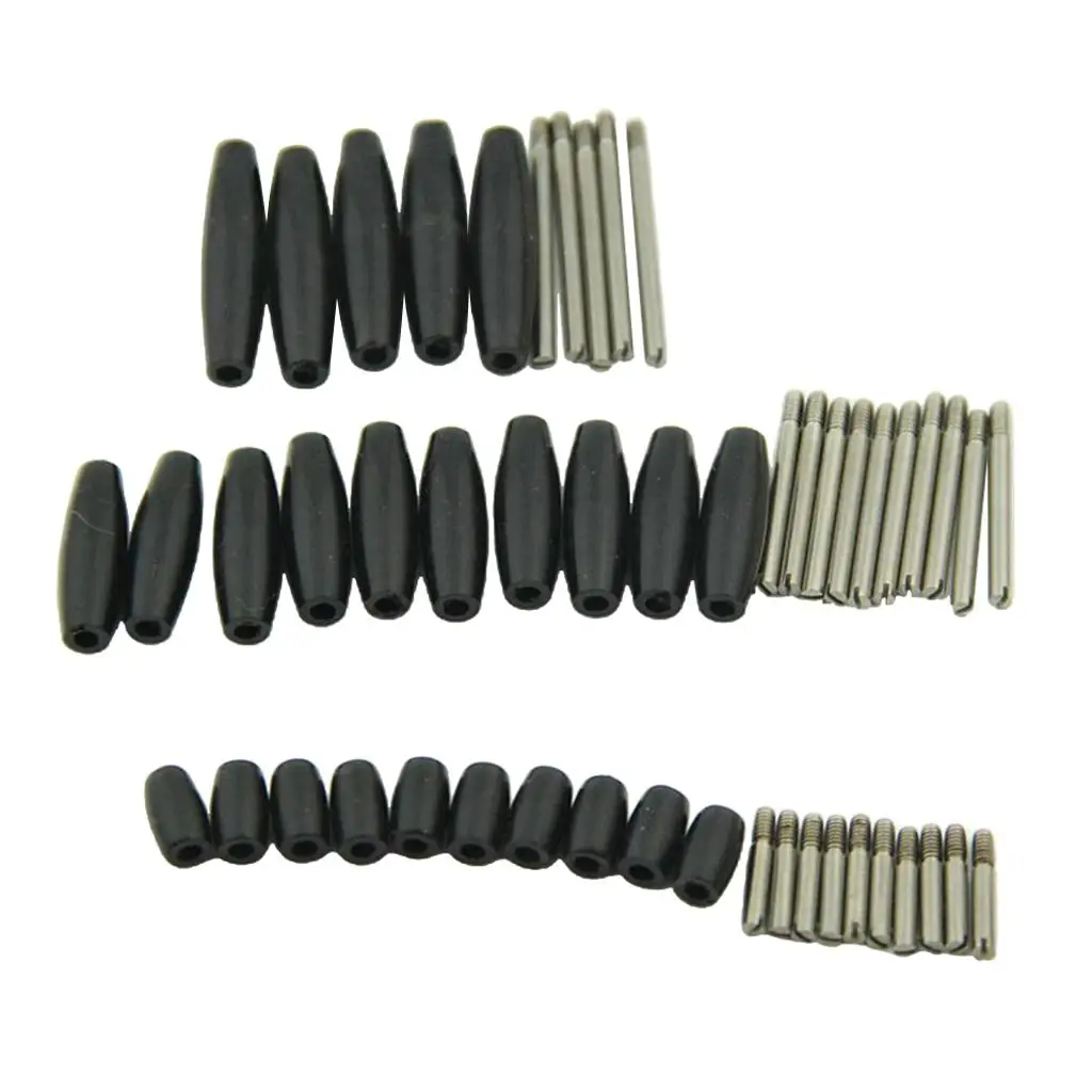 Bakelite Shaft Repair Kit Black Steel Rod Screw Set Saxophone Part for Alto Tenor Soprano Saxophone Accessories and Maintenance