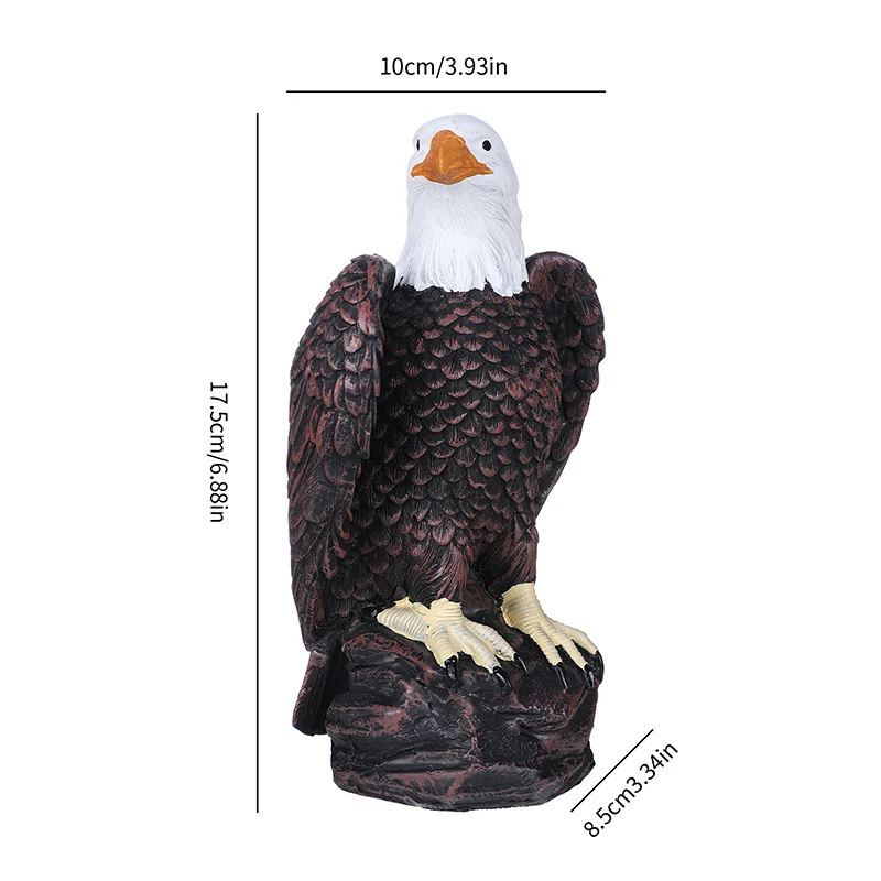 Bald Eagle Decor Ornaments Hanging Garden Statue High Multicolor Resin Bird Sculpture Tree Decoration for Lawn Porch Yard Patio