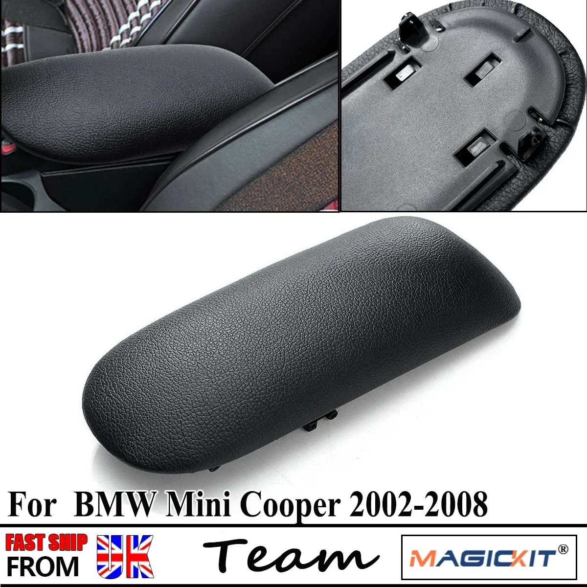 Center Box Console Armrest Cover Lid for Mini Cooper R52 R53 2002-08 51166954297