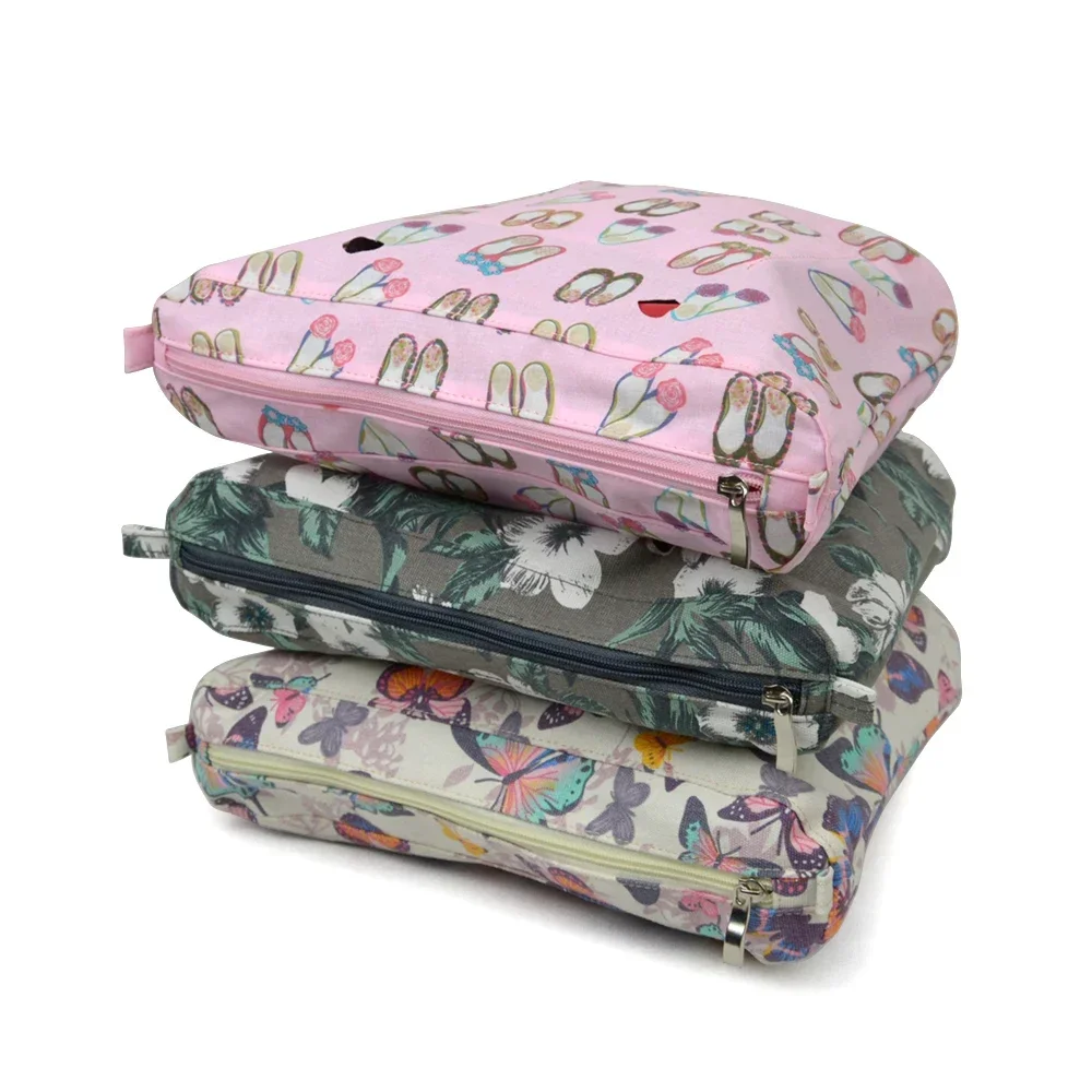 New Clearance sales Colorful Waterproof Inner Lining Insert Zipper Pocket for Classic Mini Obag Canvas Inner Pocket for O Bag
