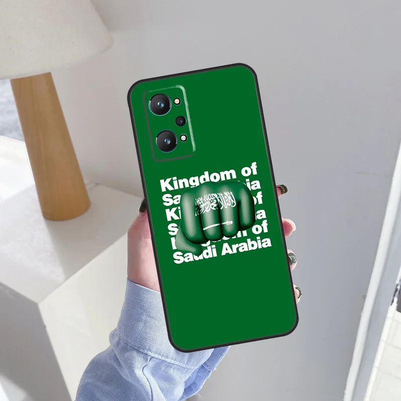 المملكة العربية السعودية حافظة علم لـ Realme C75 C61 C53 C55 C33 C63 C51 C65 C67 C71 11 12 13 14 15 Pro Plus GT6 GT7 Pro #5