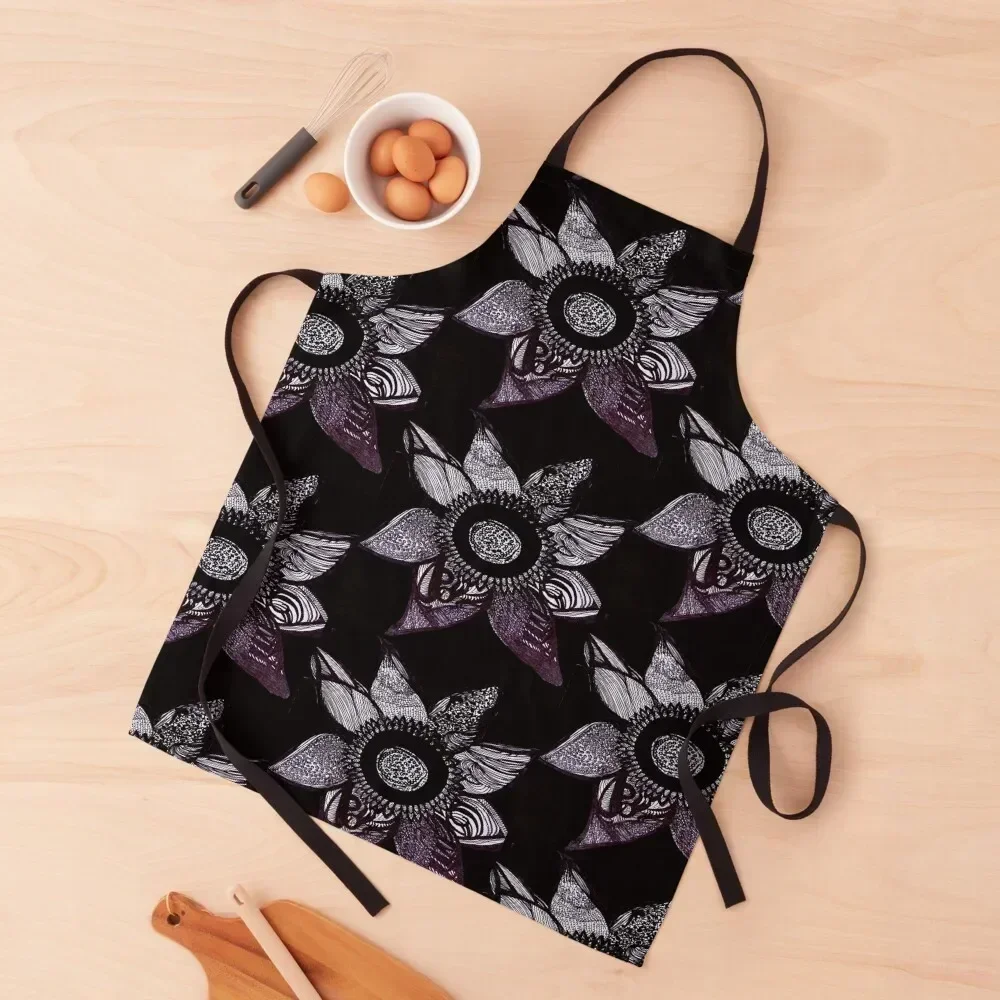 

AdHd flower Apron Kitchen Items For Home Professional Barber cleanings Kitchen For Man Apron