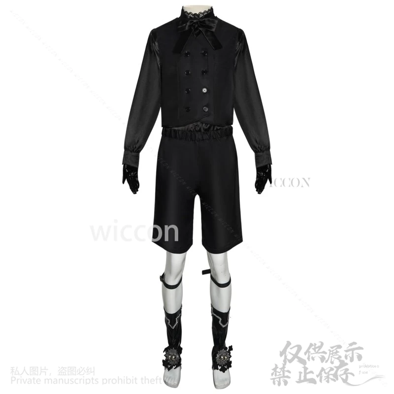 Anime Black Butele 15th Anniversary Cosplay Ciel Costume Gothic Uniform Hat Retro Props Men Boys Halloween Christmas Lolita Cos