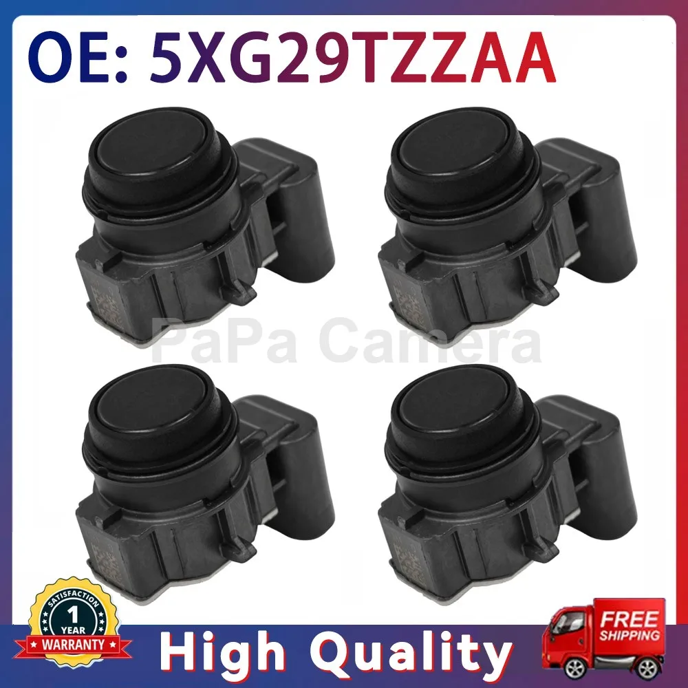 4PCS 5XG29TZZAA PDC Car Parking Reversing Sensor For Chrysler Pacifica 2020-2022 Pacifica 2017-2023 For Jeep Cherokee 2019