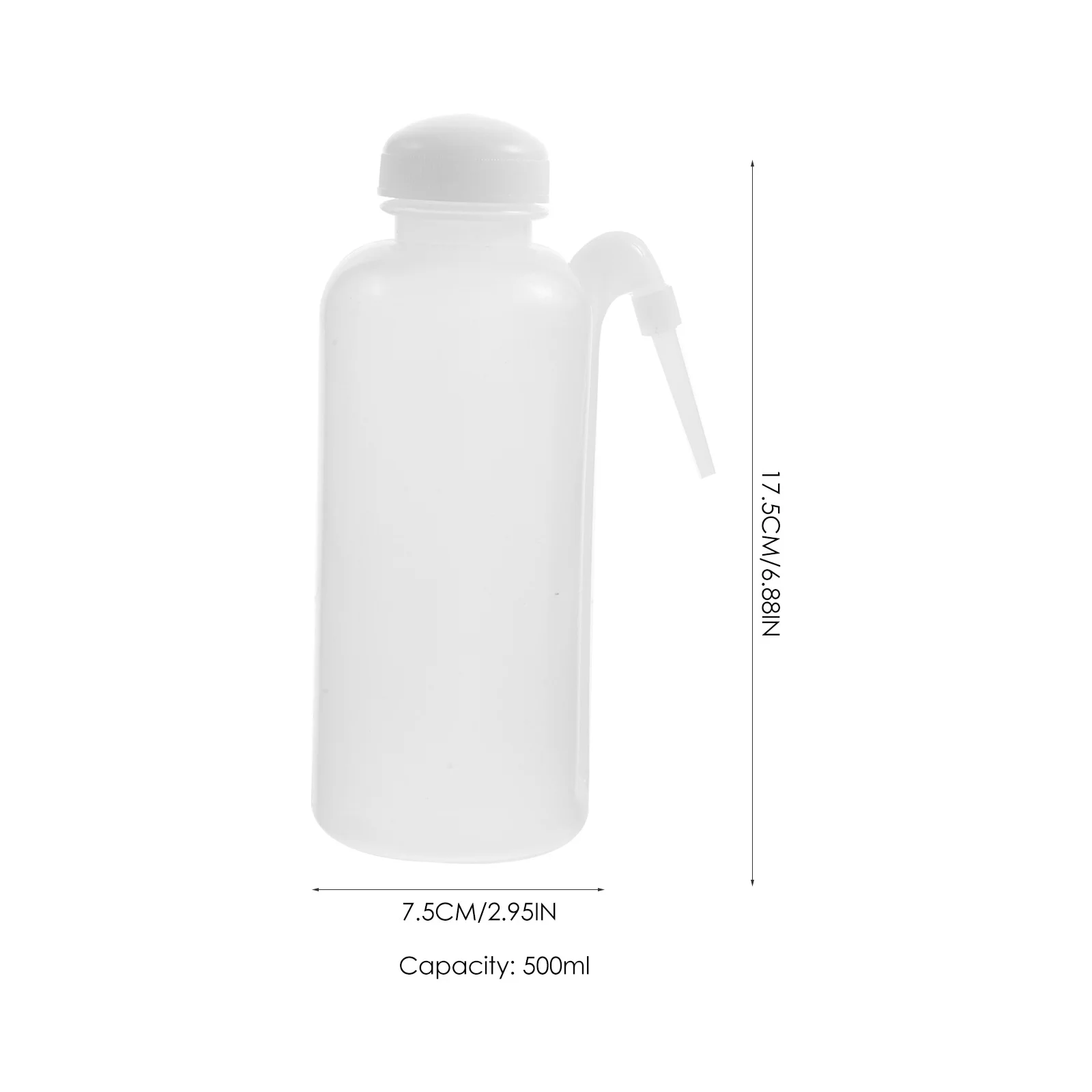 

3Pcs Narrow Tip Plastic Washing Bottles Empty Refillable Lash Water Bottle Watering Irrigation 500ml Wash Bottle
