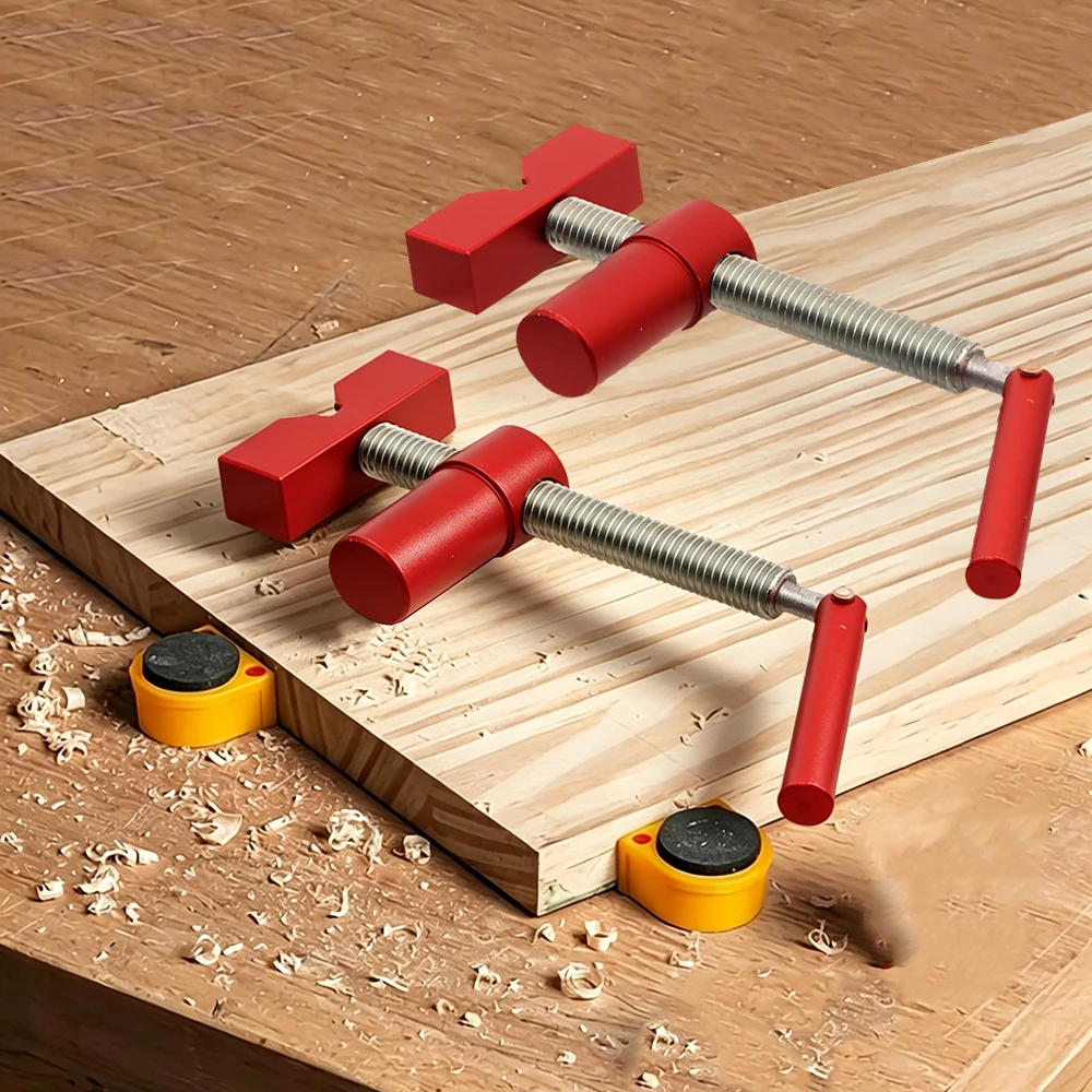 1Set Aluminum Alloy Bench Dog Clamps, For Woodworking 20mm Hole, with 2Pc Plastic Dog,Table Clamp for Woodworking Tool
