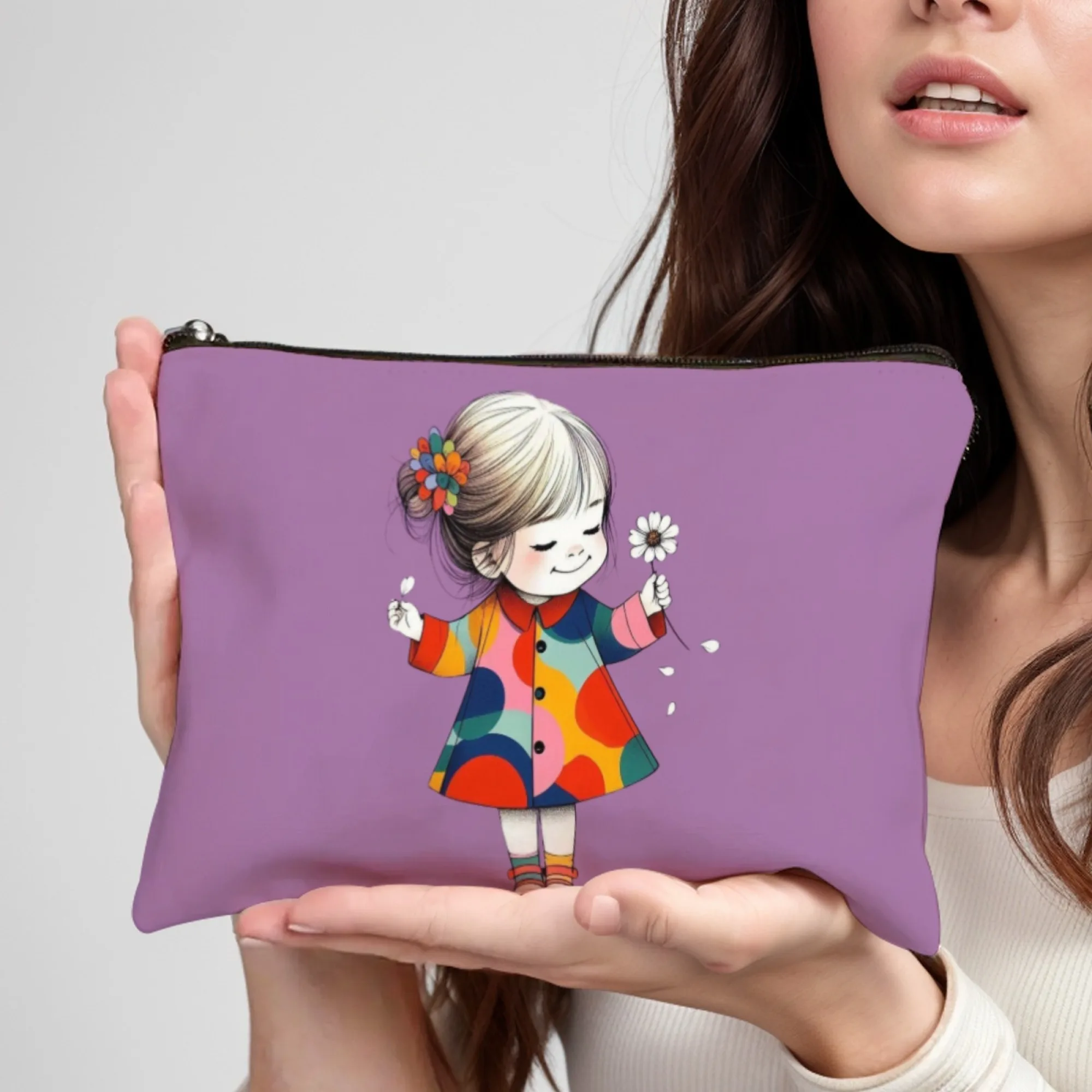 

Красочная прочная косметичка на молнии для девочек, дорожная косметичка с карманами, органайзер для туалетных принадлежностей, Рождество