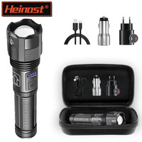 Aluminum Alloy XHP70.2 XHP50.2 Tactical Hunting Torch 4 Core Led Flashlight 18650 AAA Battery Usb Rechargeable Zoomable Lantern