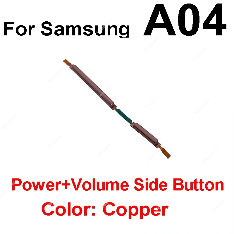 مفاتيح حجم الطاقة لسامسونج غالاكسي A04 A135F A04s A045F A04e A042F A05 A055F أجزاء أزرار جانبية لأعلى ولأسفل