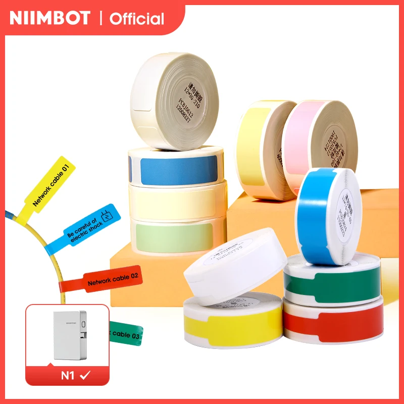 

Niimbot N1/B18 PET Label Paper Waterproof Anti-Oil Tag 8-10 Years Life Printing Sticker For Thermal Portable Label Printer Maker