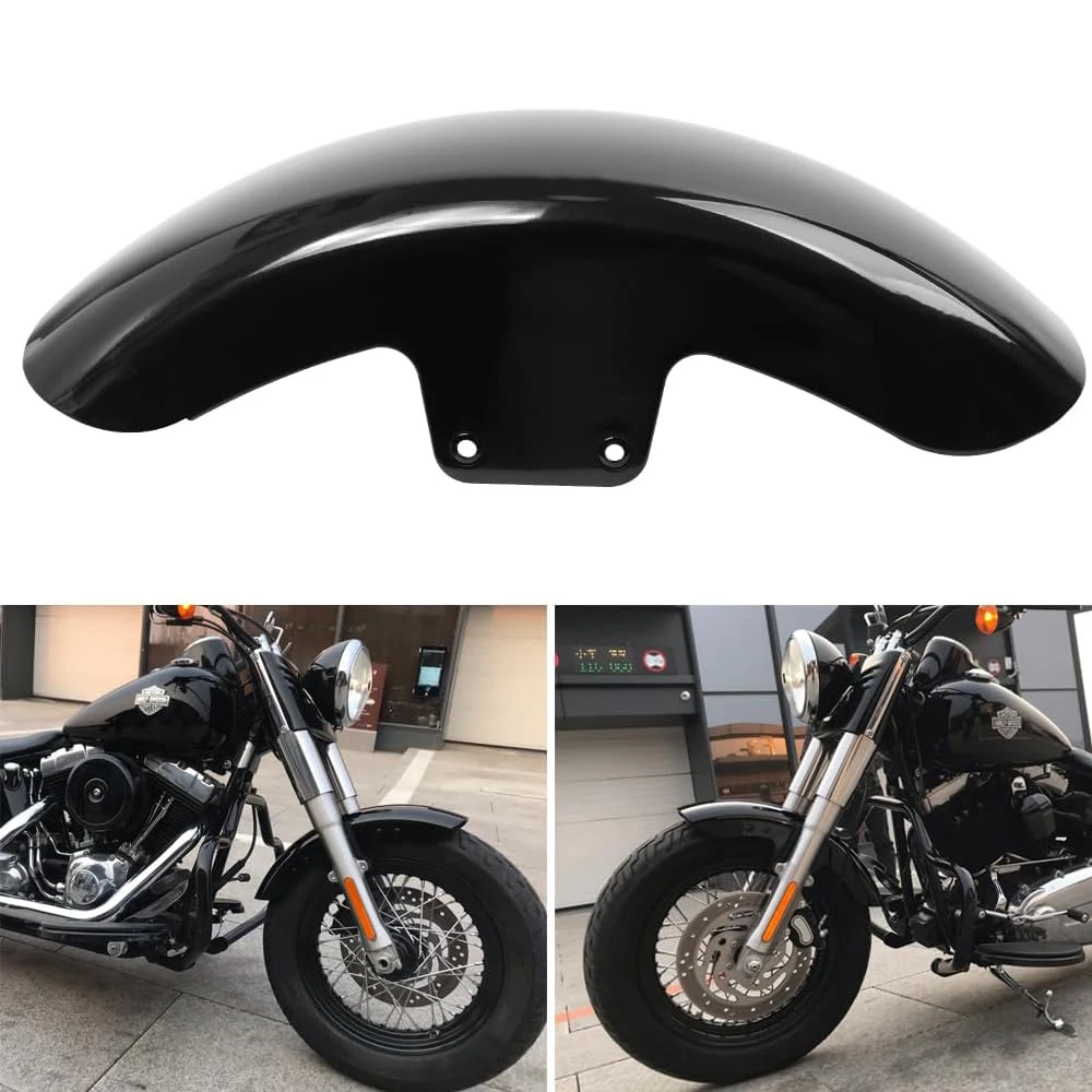 Motorcycle Gloss Black Front Fender Short Mudguard Fits for Harley Softail Slim FLS Slim S FLSS 2012-2017