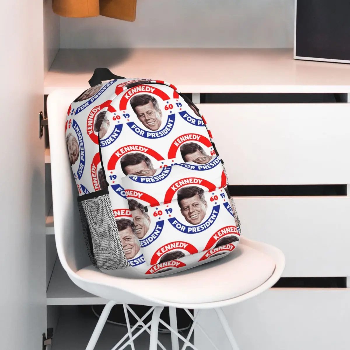 John F Kennedy For President Vote In 1960 Backpack Hot Sale Daypack Large Capacity Boys Girls BookBag Shoulder Bags School Bag