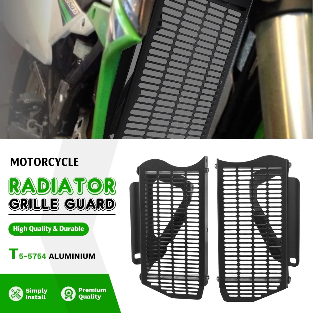 Motorcycle Radiator Grille Guard Cover Protector FOR KAWASAKI KLX250S KLX250SF 2009 2010 2013 2014 2015 2016 2017 2018 2019 2020