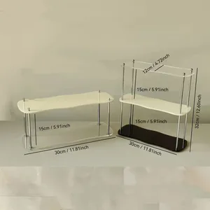 3 Schicht Acryltisch -Lagerregal, Glas Wasser, Parfüm, Badezimmertisch, Kosmetiklager, Schmuckrahmen Organizer 8 Hauptverkaufs -Parfümunterstützung - №8