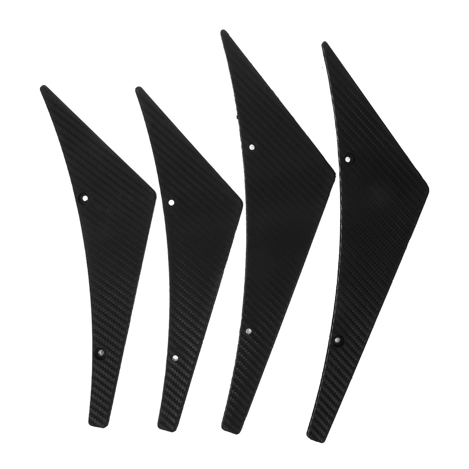 

4 шт., передний спойлер из углеродного волокна, канады, передние плавники автомобиля, универсальный автомобильный сплиттер для губ, гоночные внешние аксессуары