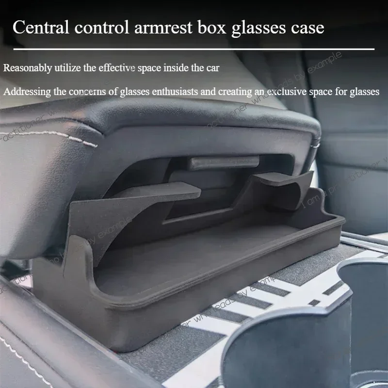 

Ящик для хранения в центральном подлокотнике для Tesla Model Y/3/3 Highland, автомобильные очки, чехол для хранения телефона, многофункциональный аксессуар, новинка 2023 года