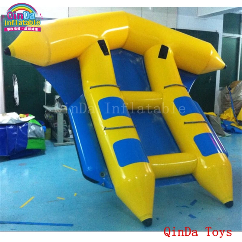 4*1.5M Inflatable Flying Fish Water Boat,Free Air Pump Inflatable Fly Fish For Water Play