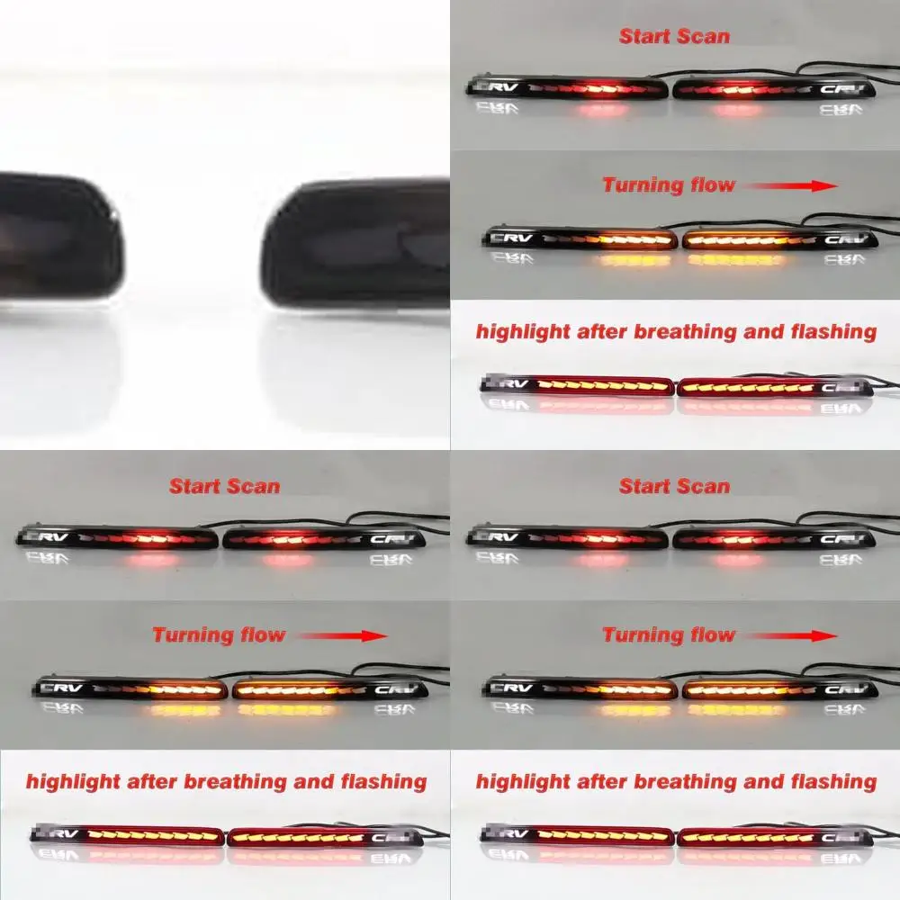 

2023-2024 Honda CR-V LED Rear Bumper Reflector Tail Light Assembly with Fog Light, Smoke Lens, and Signal Functions