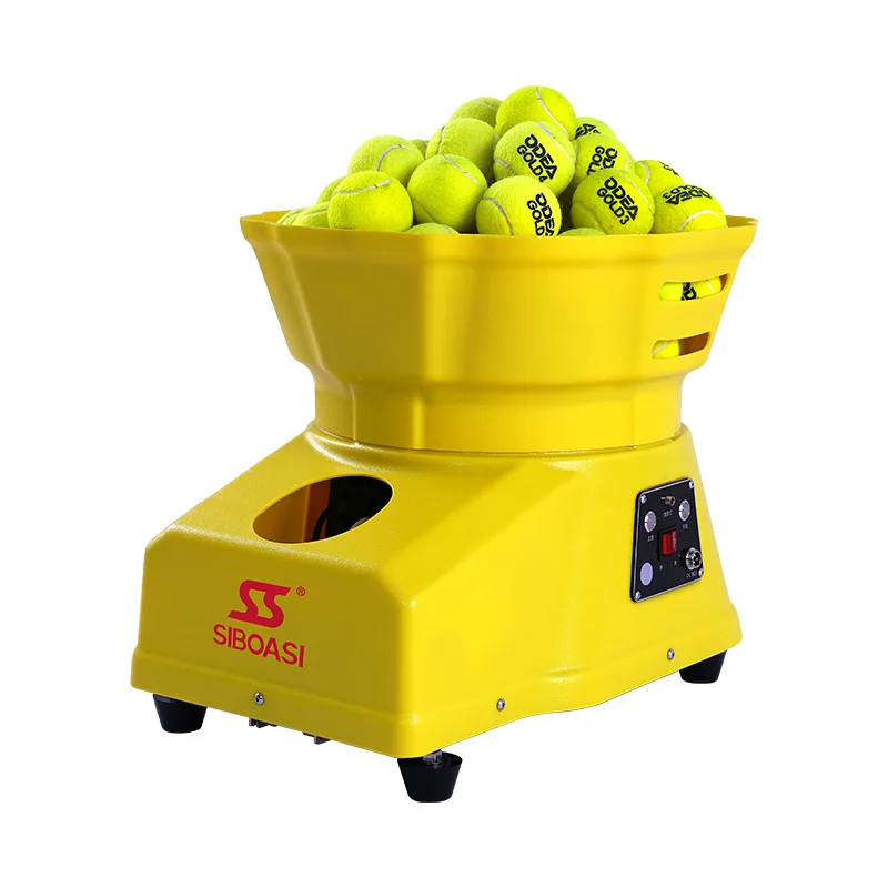 Hot Selling Siboasi Mini Automatic Tennis Ball Machine Remote Control Training Equipment with Wear-Resistant Serving Wheels