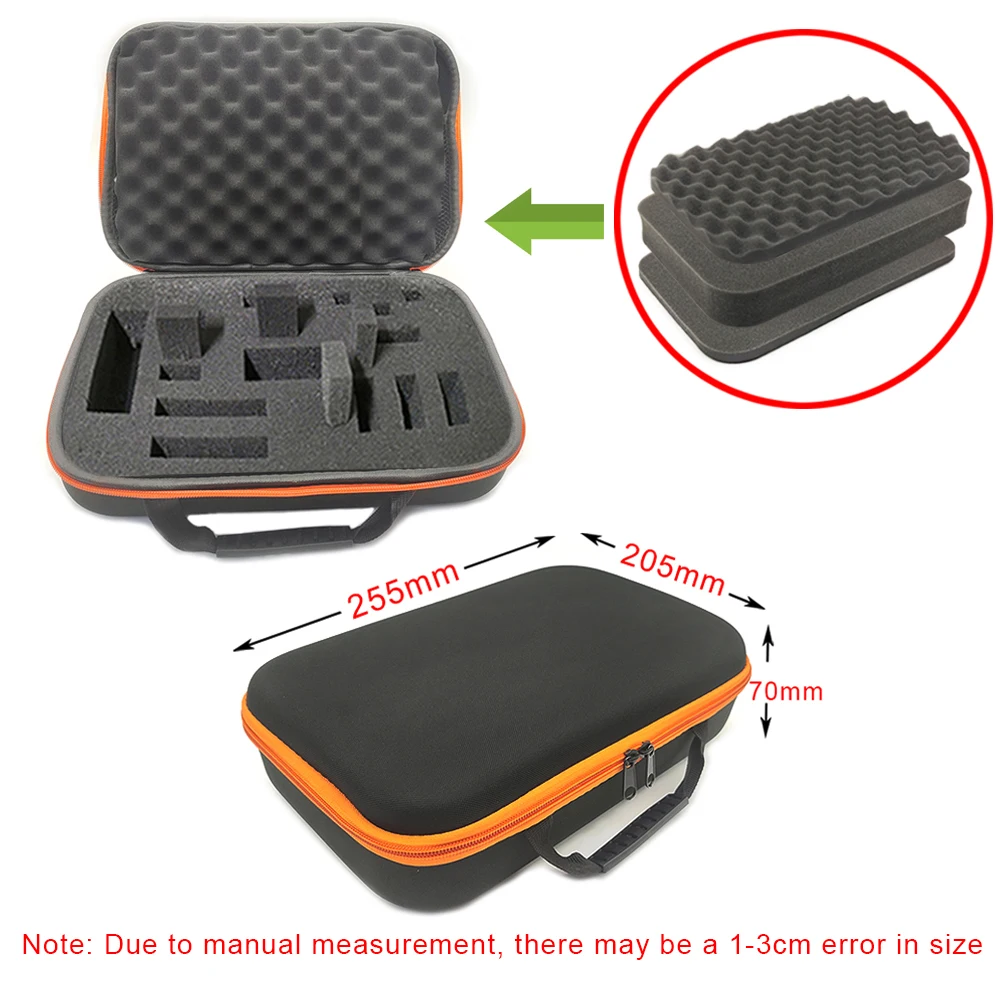 Hard Storage Box DIY Foam Shockproof Customized Travel Bag Zipper Box Case Camera Collection Bag For Outdoor Tool Accessories image 3