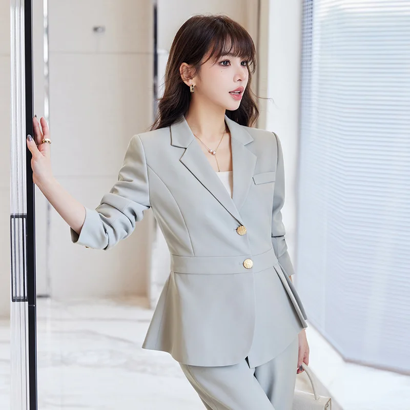 Suit Women's Autumn and Winter Broadcast Art Exam Host Formal Wear High-End Business Wear Temperament Goddess Style Fashion Tail