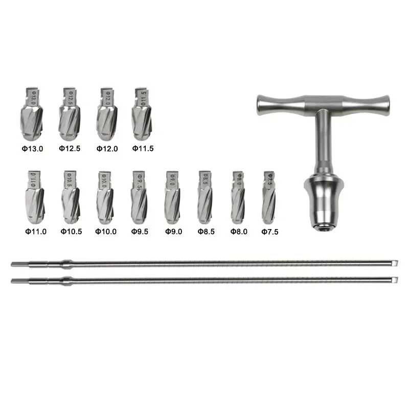 

GREATLH Quick Coupling Flexible Reamer Set Flexible Shaft Handle Stainless Steel Orthopedic Instrument Pet