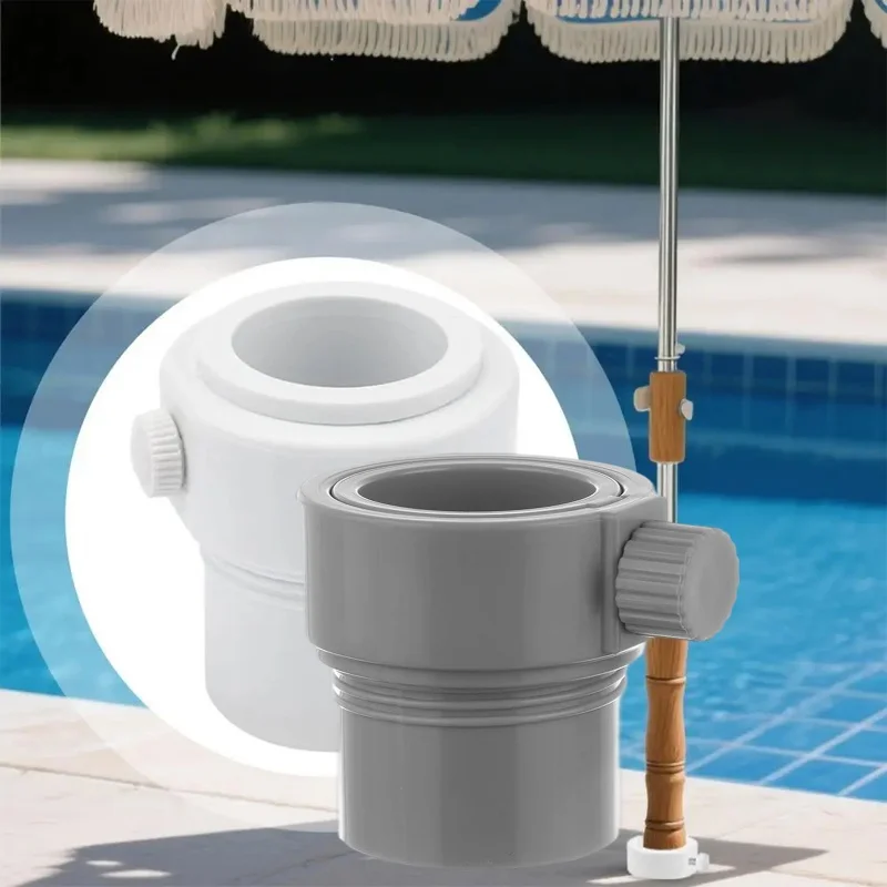 

Pool Umbrella Stabilizer Sleeve Adapter Fits 1.5" & 1.35" Umbrella Poles Deck Mount Hole Insert For Threaded Pool Sleeves