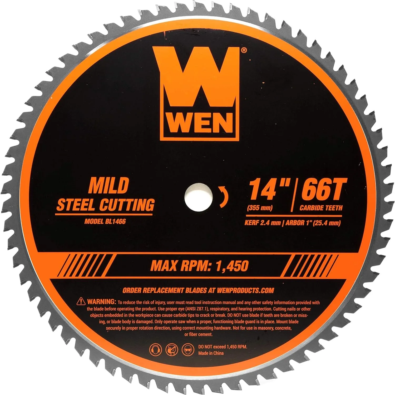 

NEW BL1466 14-Inch 66-Tooth Carbide-Tipped Professional Metal Saw Blade for Mild Steel Cutting