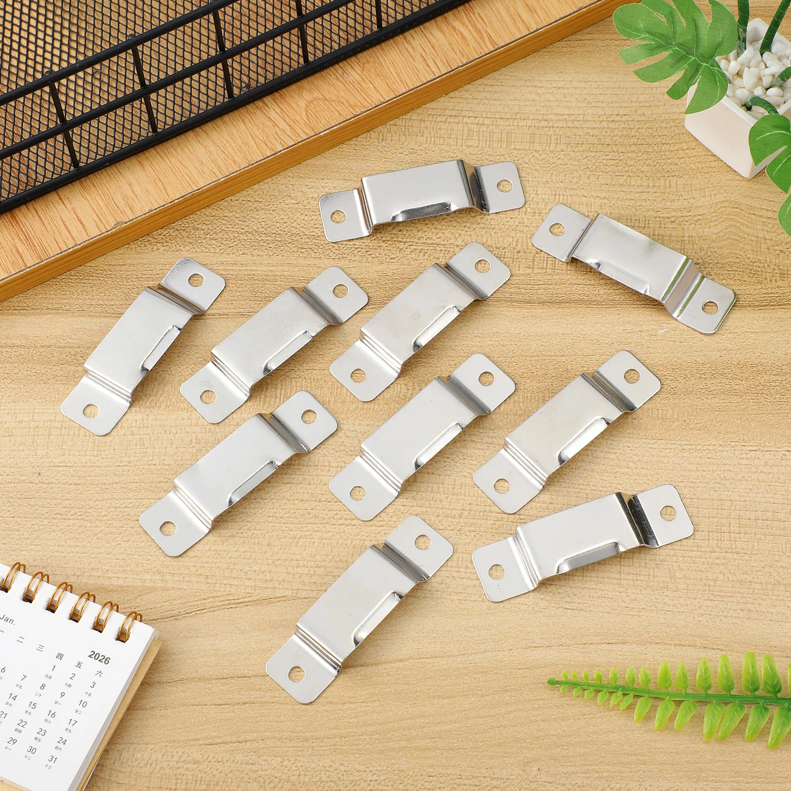 10Pcs Iron Tape Measure Holder Clip for Belt Pants Tool Belt Wall Portable Compact Measuring Tape Clip Fast Secure Fit