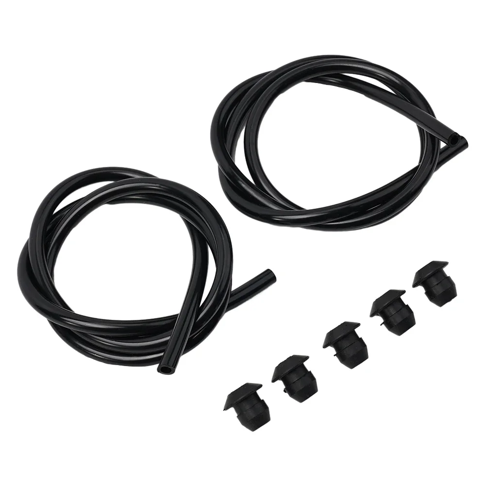 None Fuel Line Tank Grommet Kit Hose Pipe KM85 Kit Part Rubber Black FS76 FS85 Grommet Line Brand New Practical