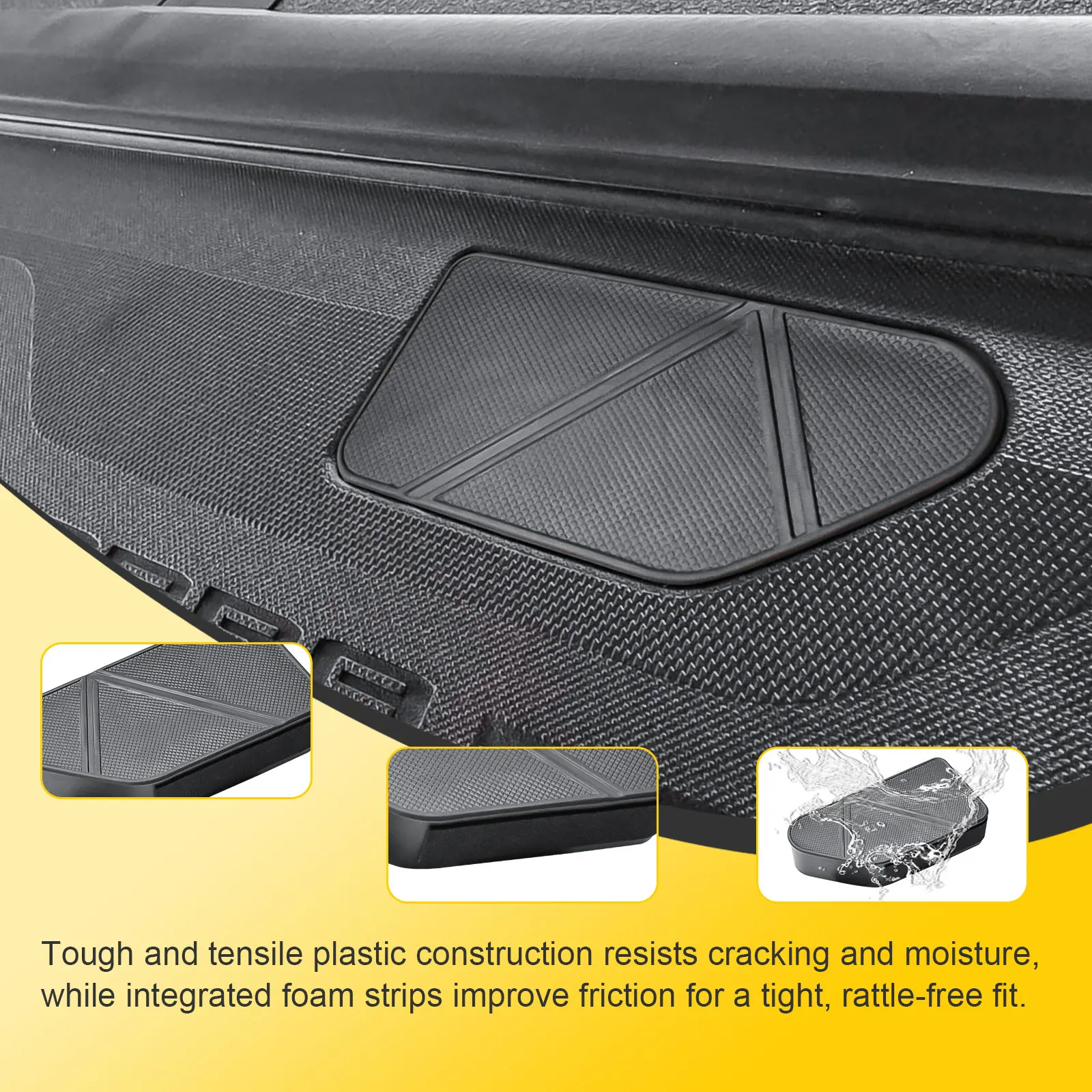 For 2024 2025 2026 Chevy Silverado EV & GMC Sierra EV Pickup Trucks Bed Rail Stake Pocket Covers Rear Holes Truck Bed Rail Hole view 5