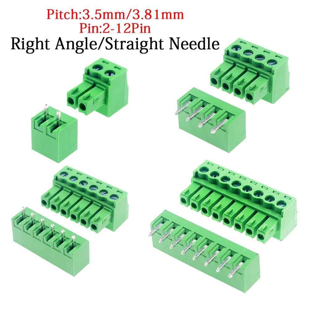 10/5 par Rozstaw 3,5 mm 3,81 mm Złącze listwy zaciskowej 2EDG 2-12 Pin Pcb Złącze śrubowe Listwa zaciskowa 2EDG Gniazdo PCB Śruba