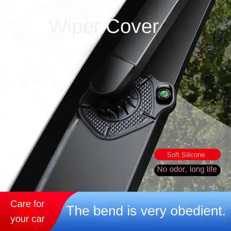 Night light car wiper hole protective cover dust cover suitable for Skoda Octavia Fabia Kamiq Kapoq Kodiaq Rapid SCALA Superb